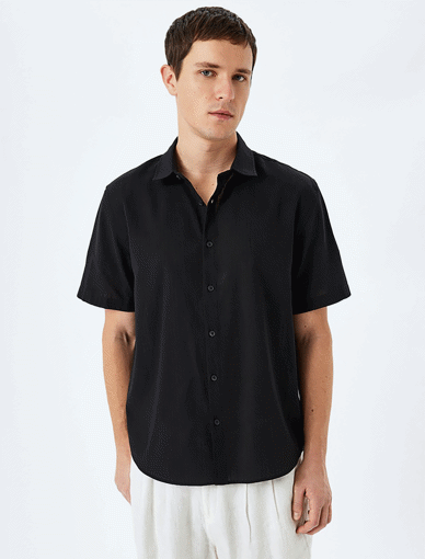 پیراهن آستین کوتاه مردانه کوتون Koton کد 5SAM60006HW