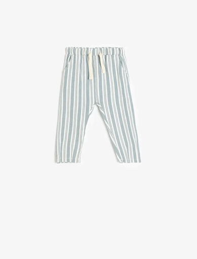 شلوار طرح دار نوزاد پسر کوتون Koton کد 5SMB40036TW