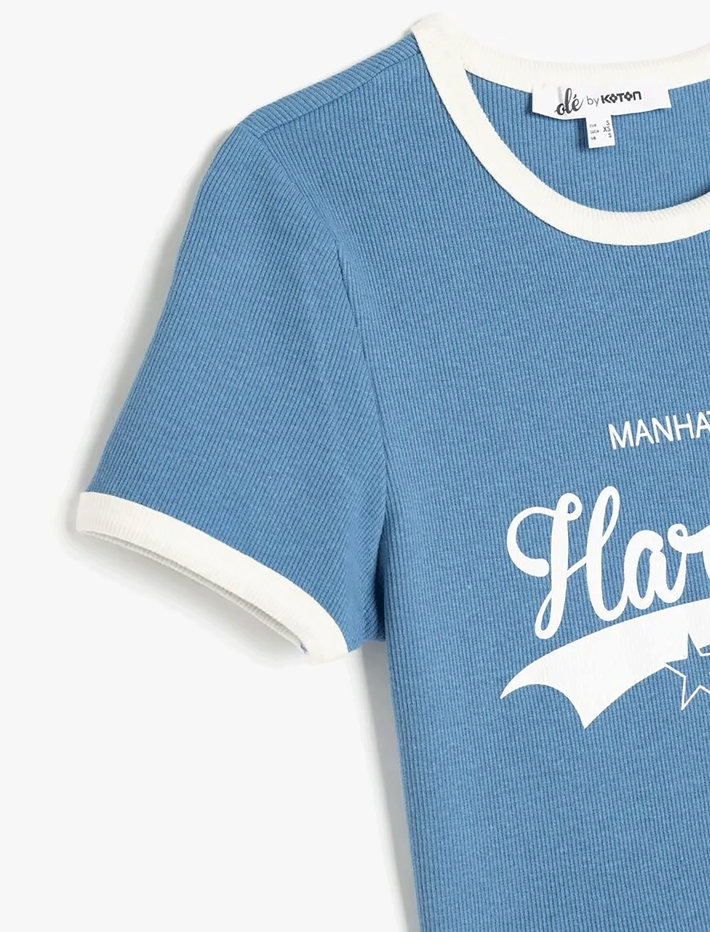 تی شرت طرح دار زنانه کوتون Koton کد 5SAL10081IK