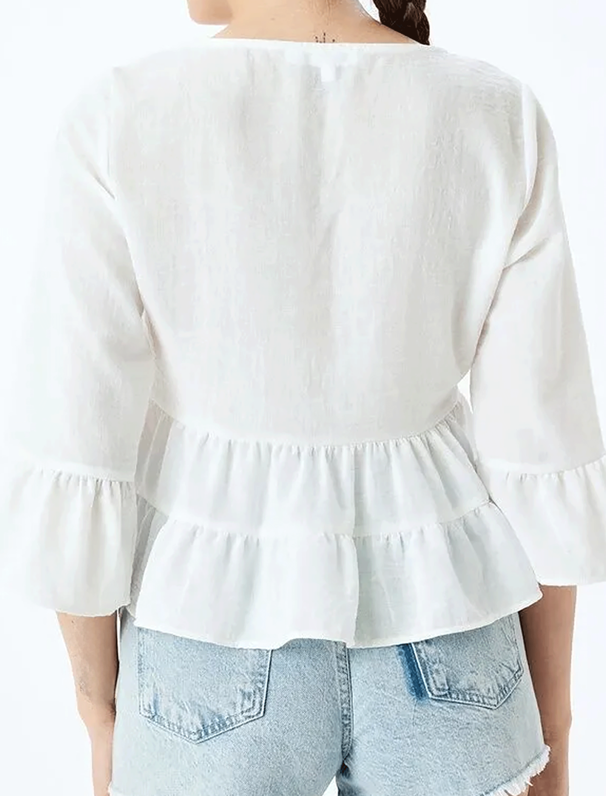 بلوز کراپ زنانه کوتون Koton کد 5SAL60061IW