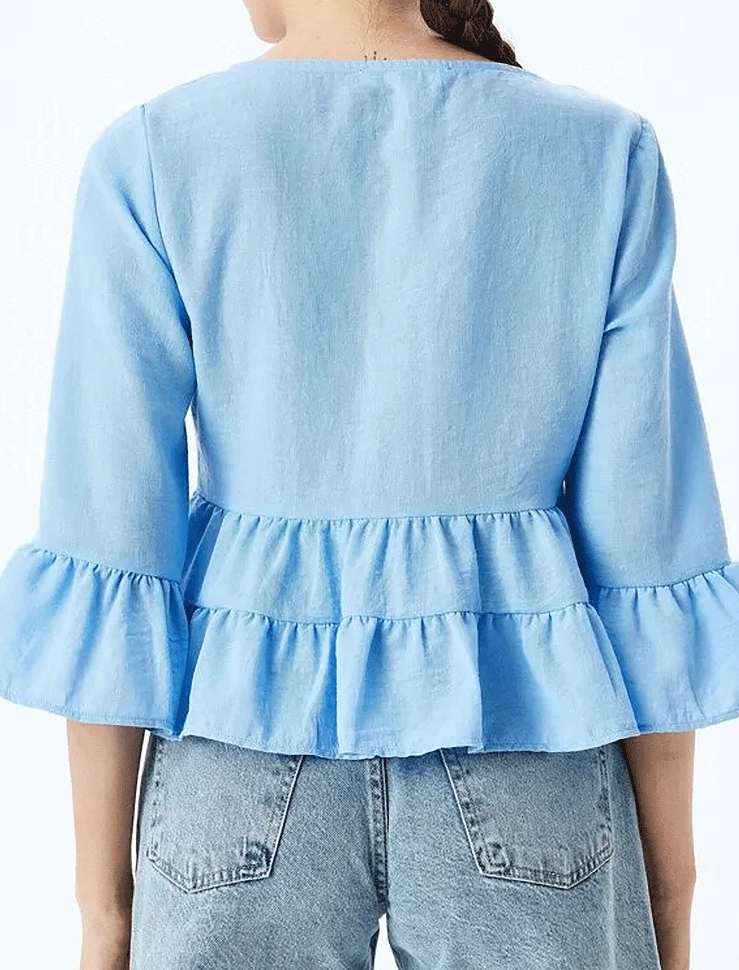 بلوز کراپ زنانه کوتون Koton کد 5SAL60061IW