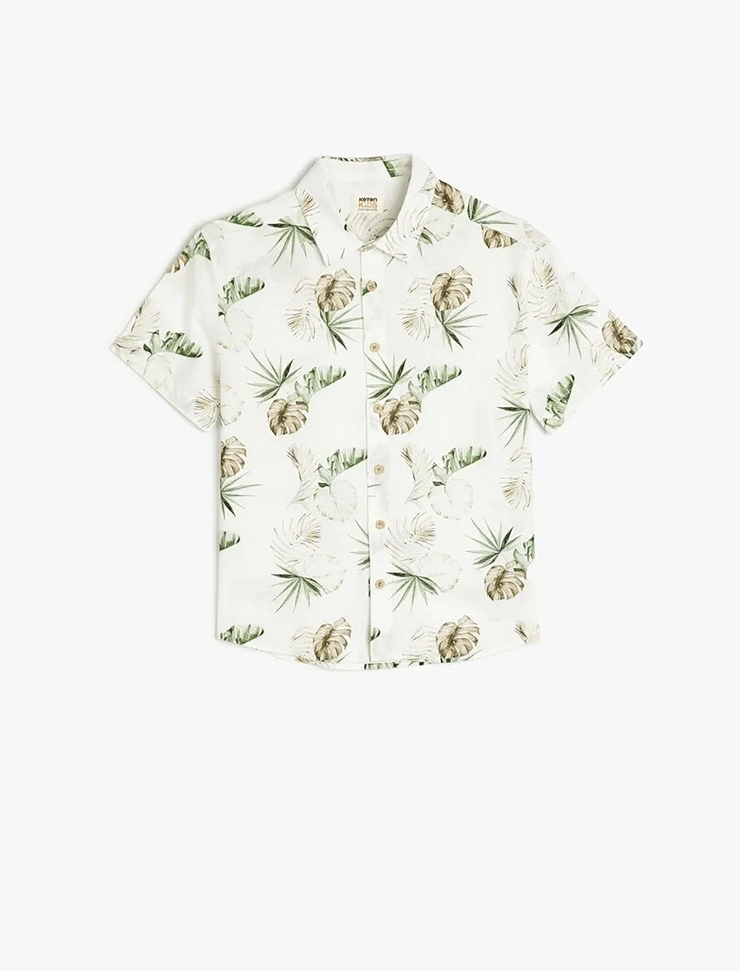 پیراهن آستین کوتاه طرح دار پسرانه کوتون Koton کد 5SKB60045TW