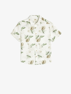 پیراهن آستین کوتاه طرح دار پسرانه کوتون Koton کد 5SKB60045TW