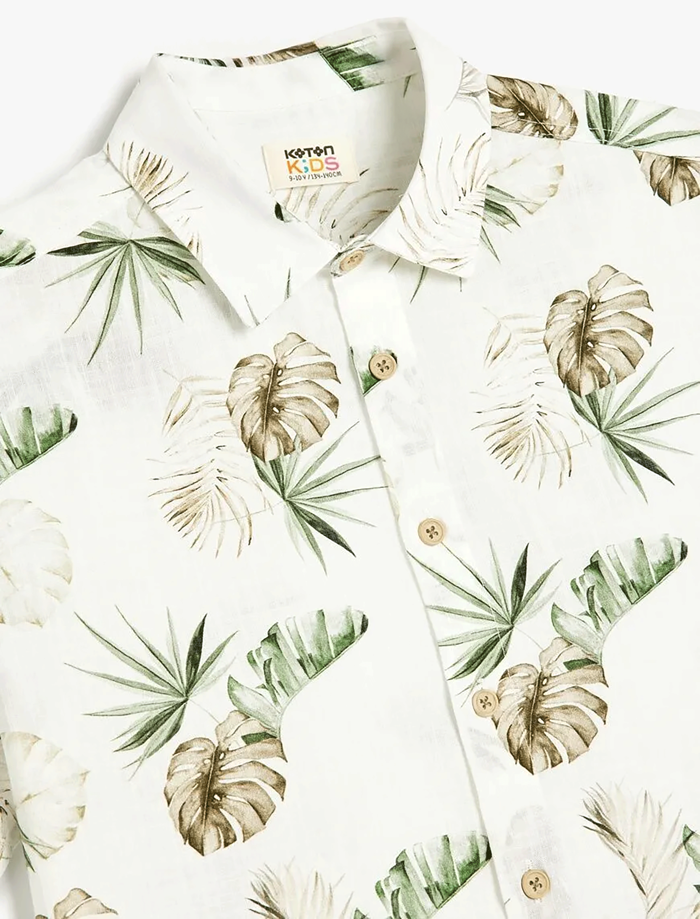 پیراهن آستین کوتاه طرح دار پسرانه کوتون Koton کد 5SKB60045TW