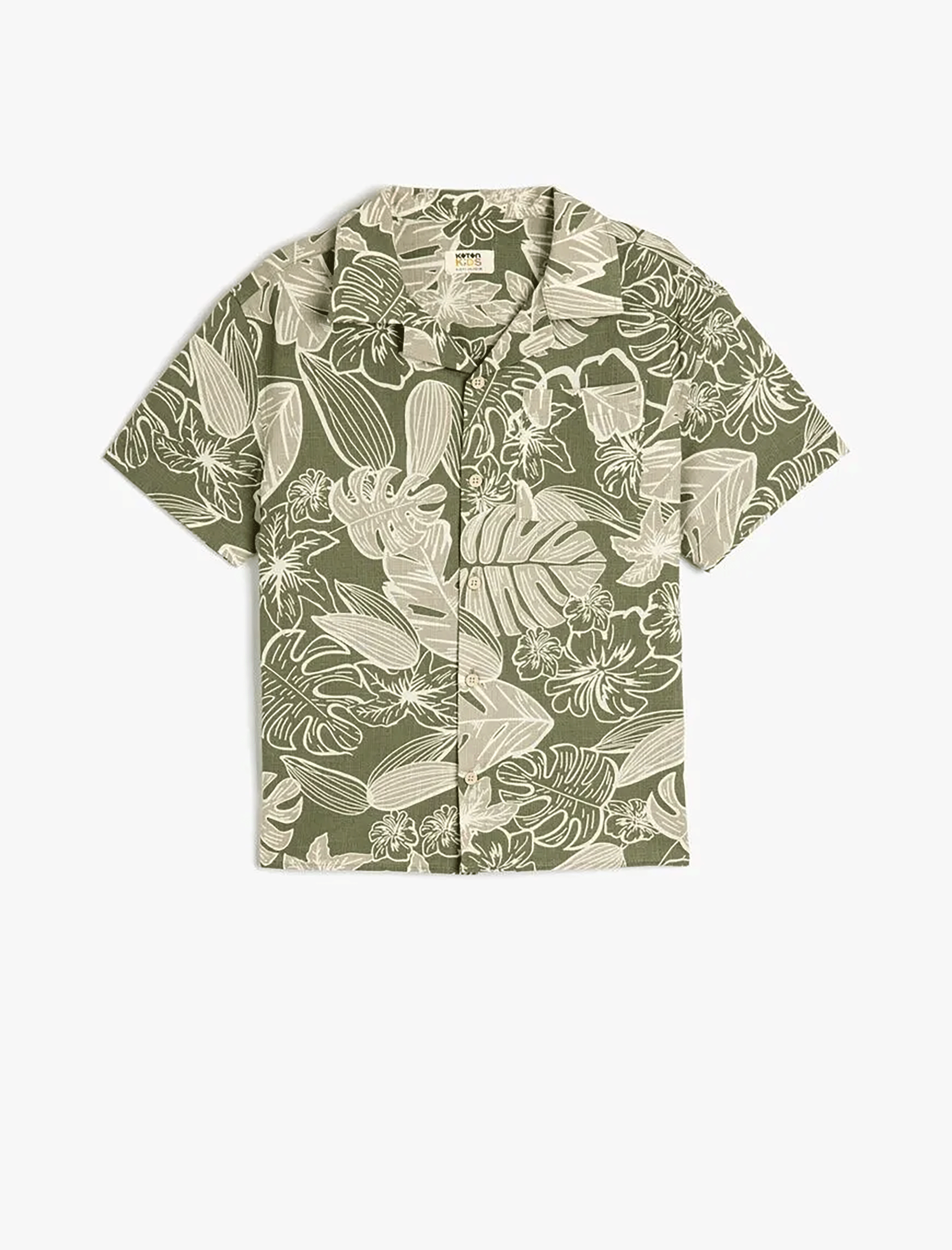 پیراهن آستین کوتاه طرح دار پسرانه کوتون Koton کد 5SKB60070TW