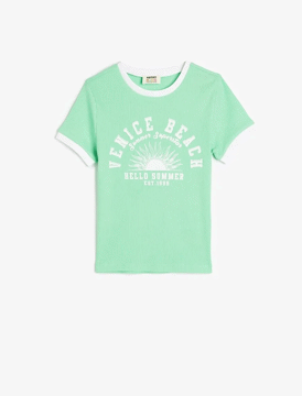 تی شرت دخترانه کوتون Koton کد 5SKG10046AK