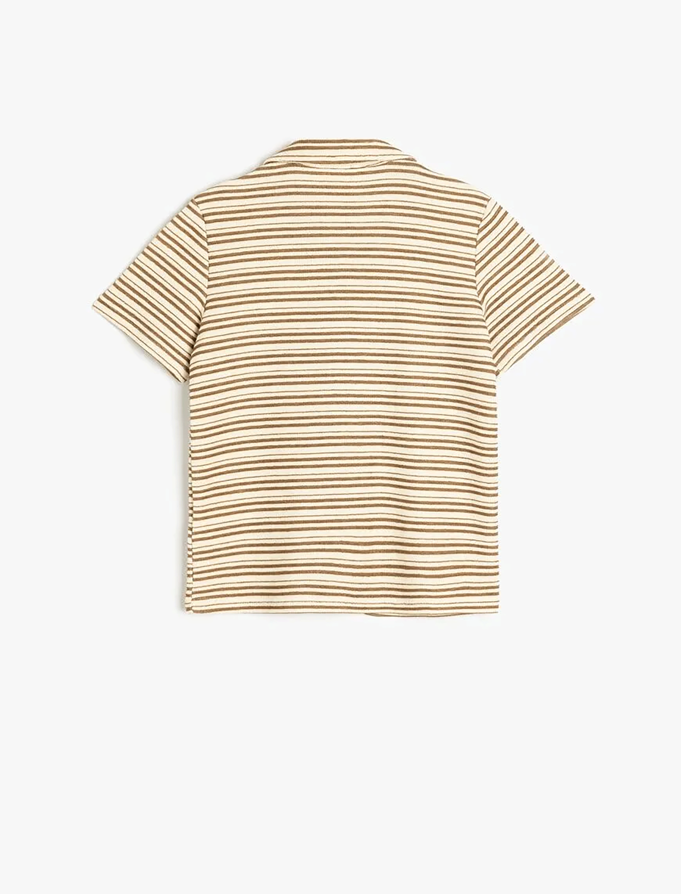 شومیز طرح دار پسرانه کوتون Koton کد 5SKB10027TK