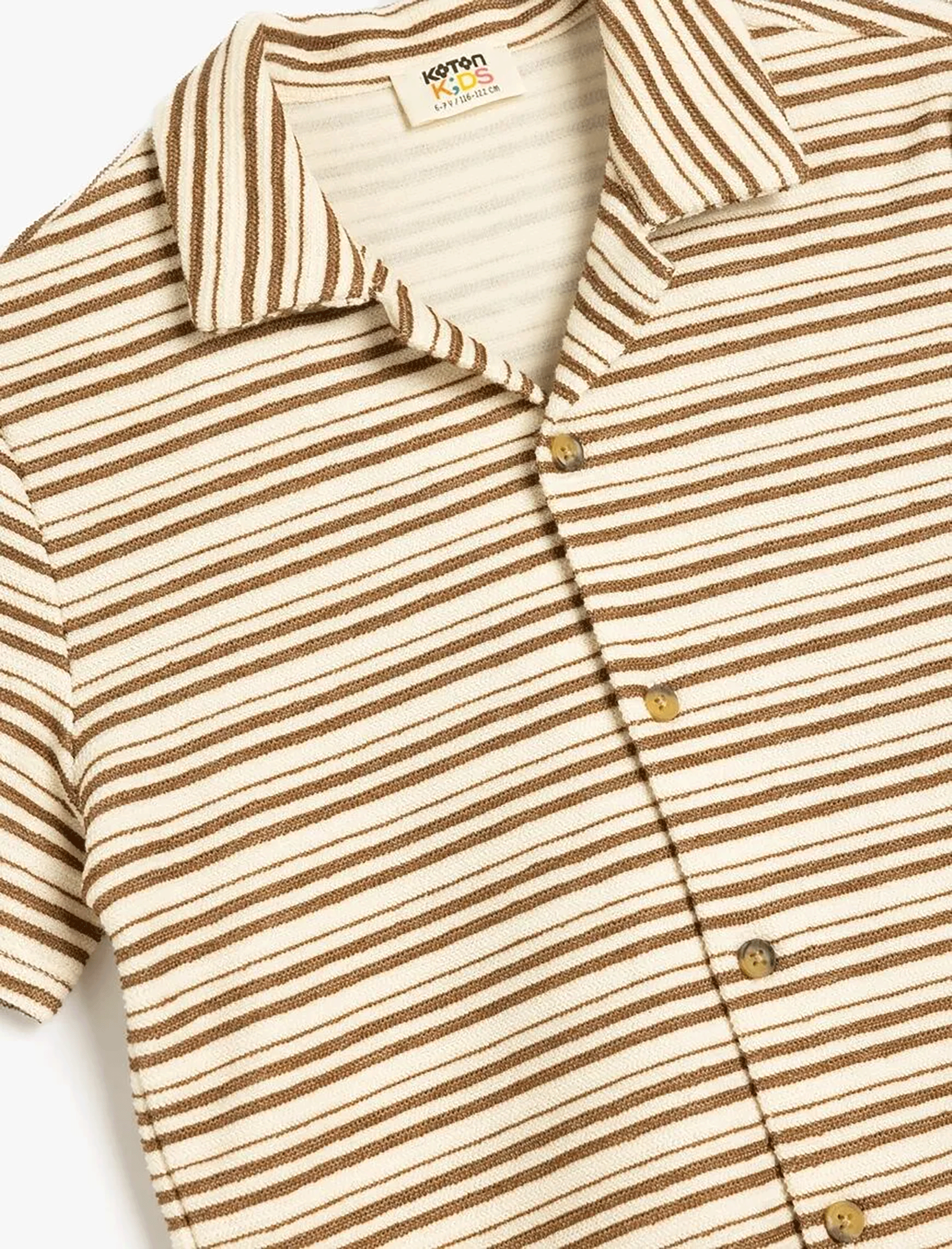 شومیز طرح دار پسرانه کوتون Koton کد 5SKB10027TK