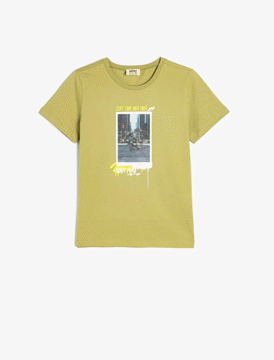 تی شرت طرح دار پسرانه کوتون Koton کد 5SKB10053TK