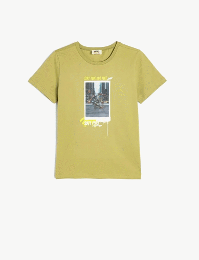 تی شرت طرح دار پسرانه کوتون Koton کد 5SKB10053TK