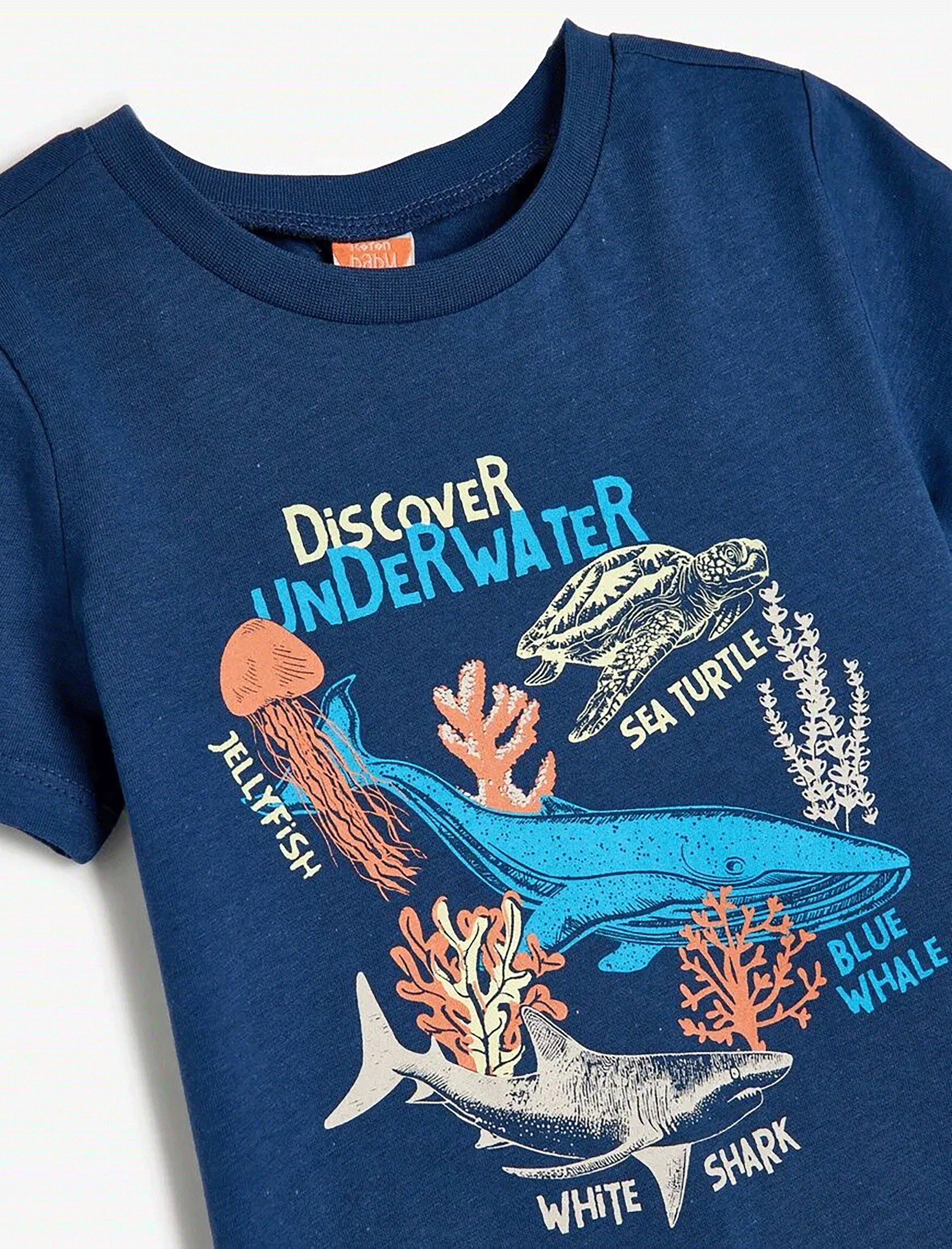 تی شرت طرح دار نوزاد پسر کوتون Koton کد 5SMB10010TK