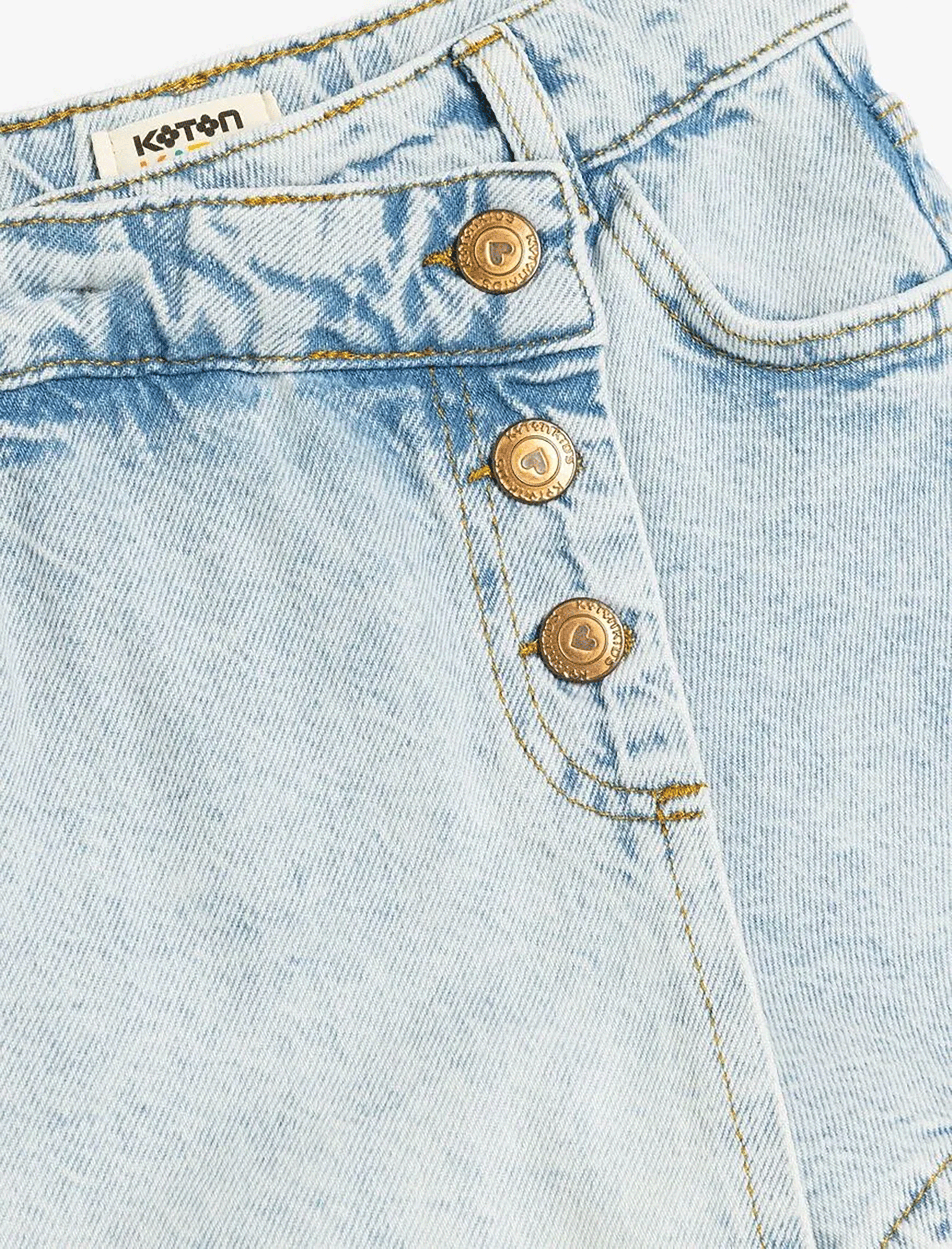 شلوارک جین دخترانه کوتون Koton کد 5SKG40037AD