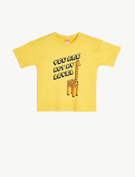 تی شرت طرح دار نوزاد پسر کوتون Koton کد 5SMB10058TK