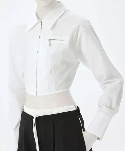 کراپ شومیز زنانه کوتون Koton کد 5SAK60136PW