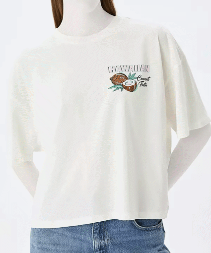 تی شرت زنانه کوتون Koton کد 5SAL10244IK