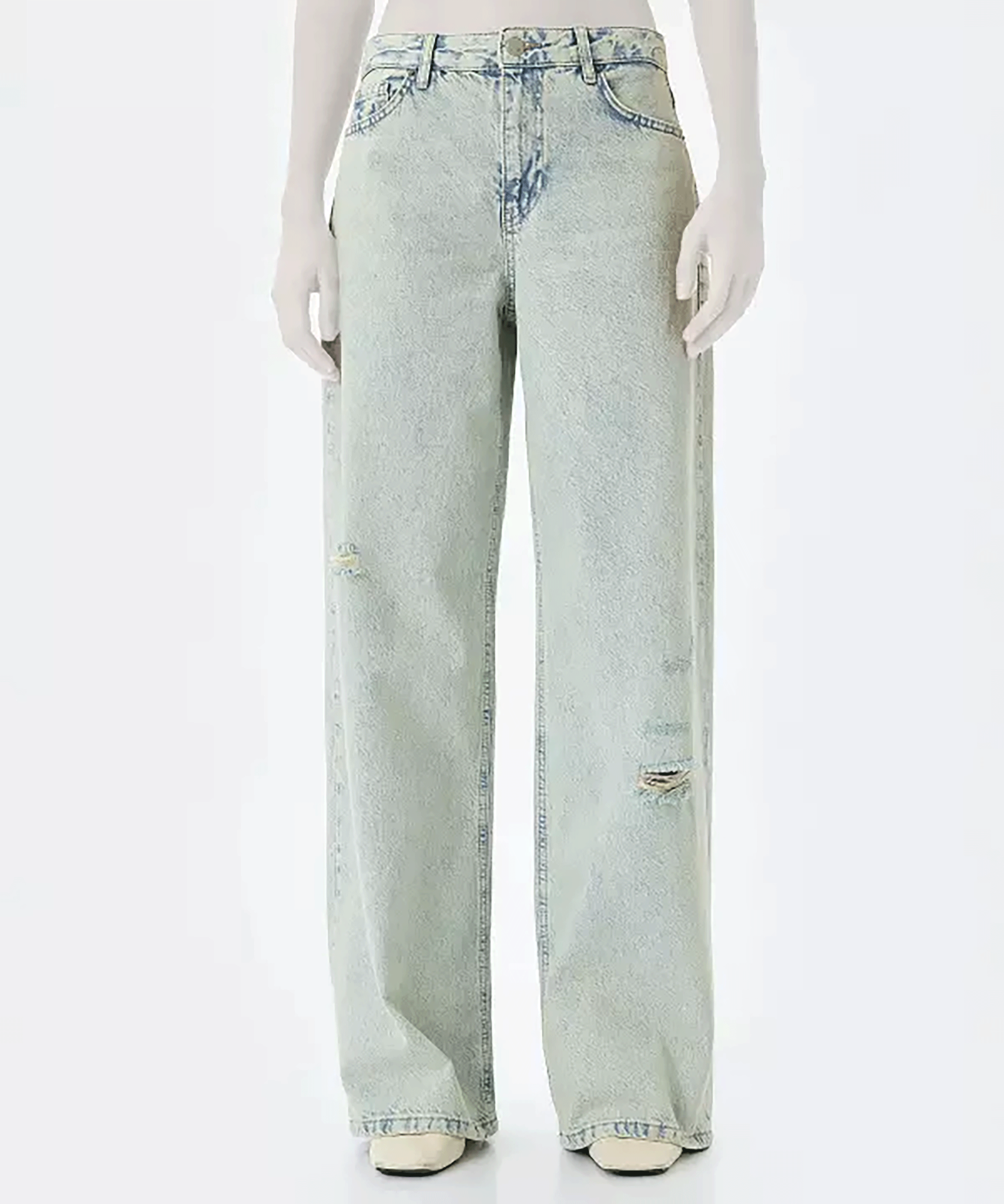 شلوار جین آزاد  زنانه کوتون Koton کد 5SAL40008MD