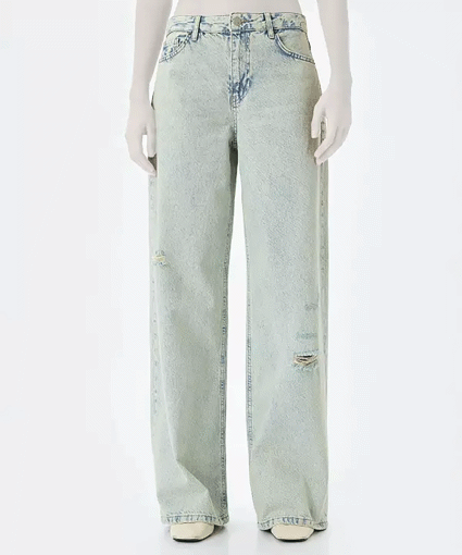 شلوار جین آزاد  زنانه کوتون Koton کد 5SAL40008MD