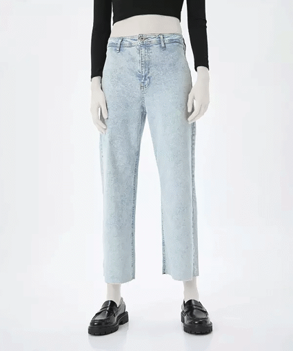 شلوار جین راسته زنانه کوتون Koton کد 5SAL40028MD