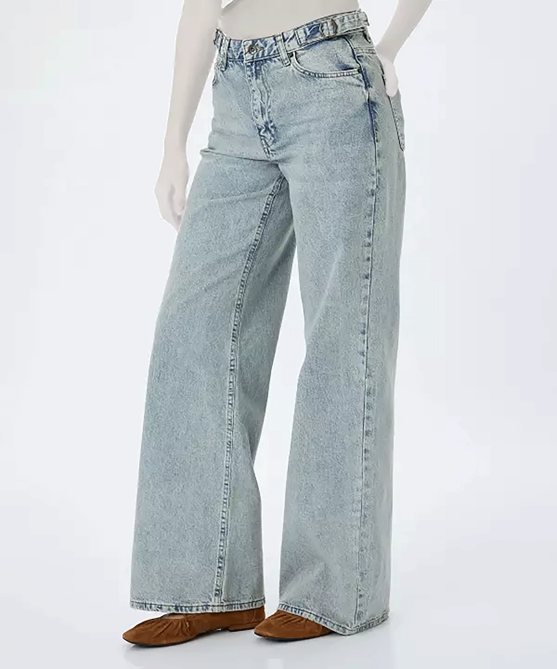 شلوار جین آزاد  زنانه کوتون Koton کد 5SAL40042MD