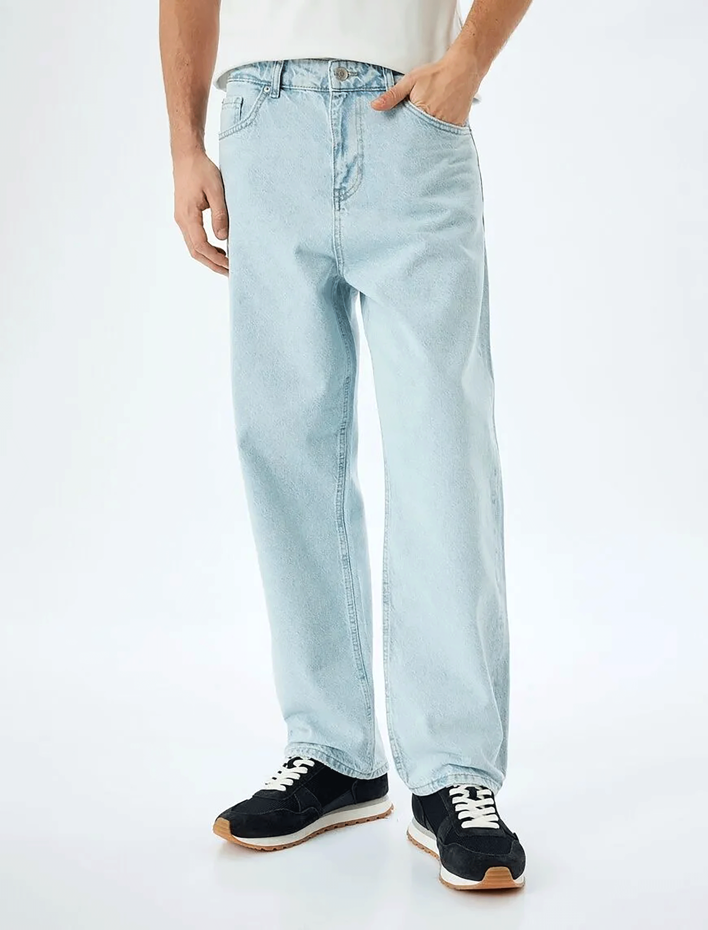 شلوار جین آزاد  مردانه کوتون Koton کد 5SAM40038ND