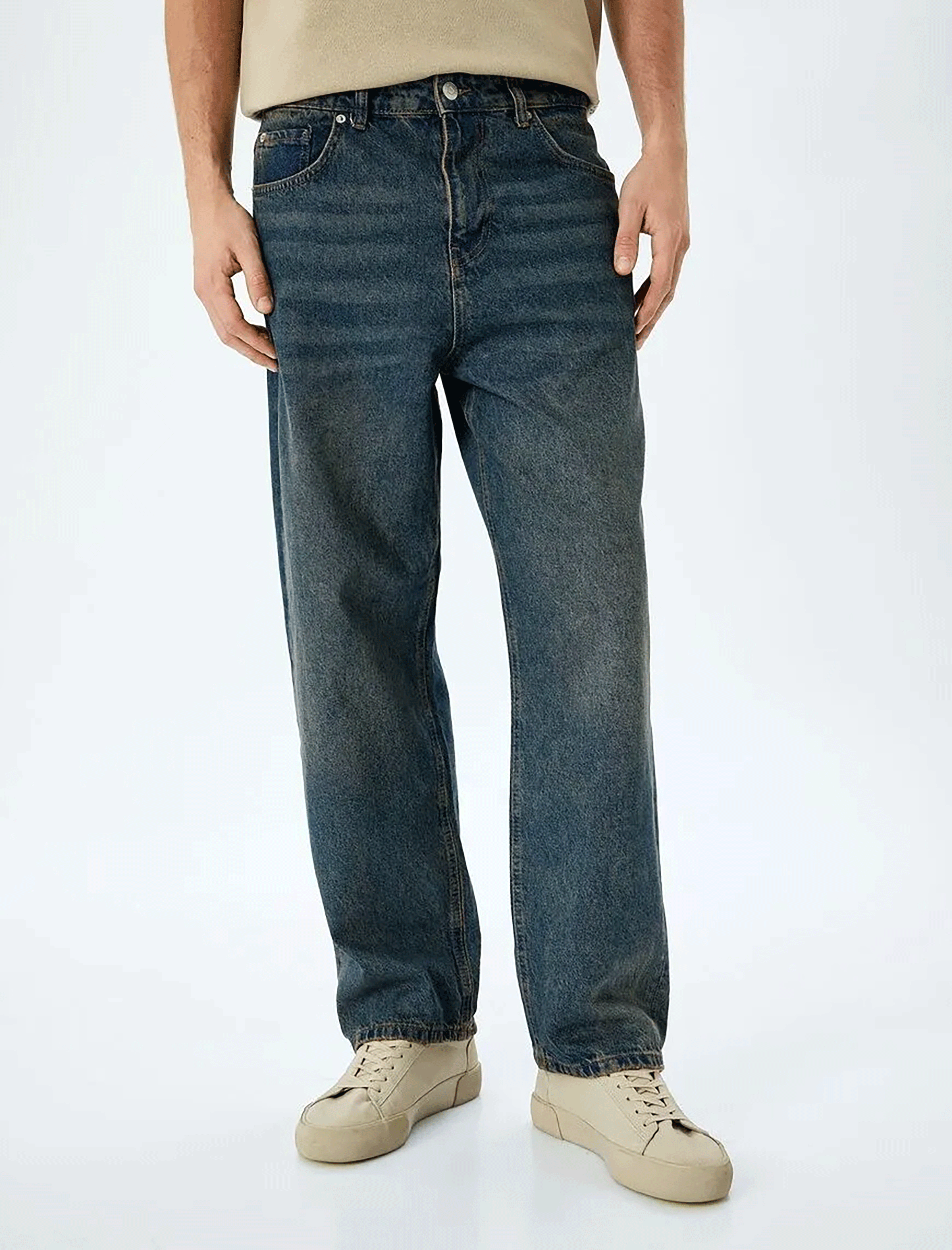 شلوار جین آزاد  مردانه کوتون Koton کد 5SAM40038ND