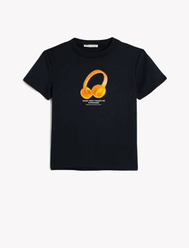 تی شرت طرح دار پسرانه کوتون Koton کد 5SKB10202TK