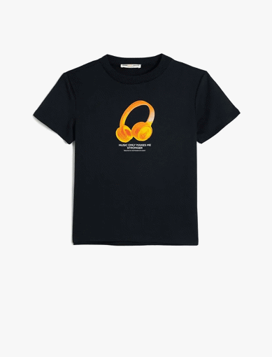 تی شرت طرح دار پسرانه کوتون Koton کد 5SKB10202TK