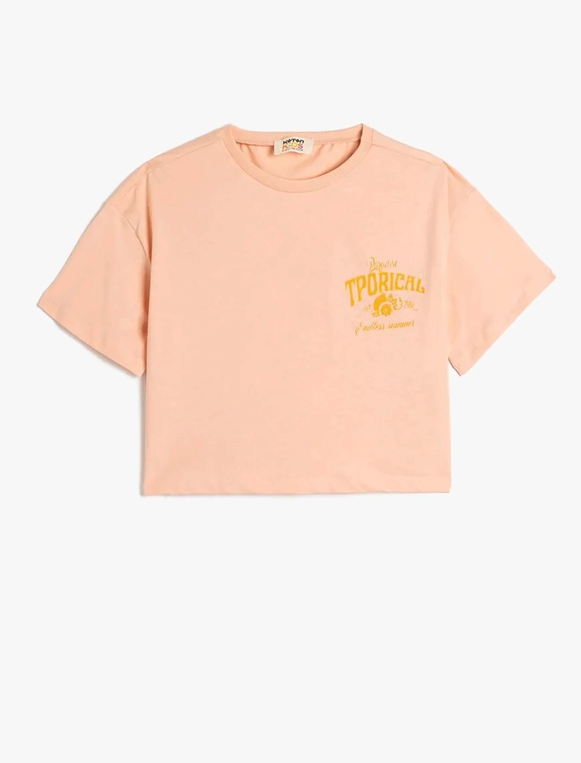 تی شرت طرح دار دخترانه کوتون Koton کد 5SKG10144AK