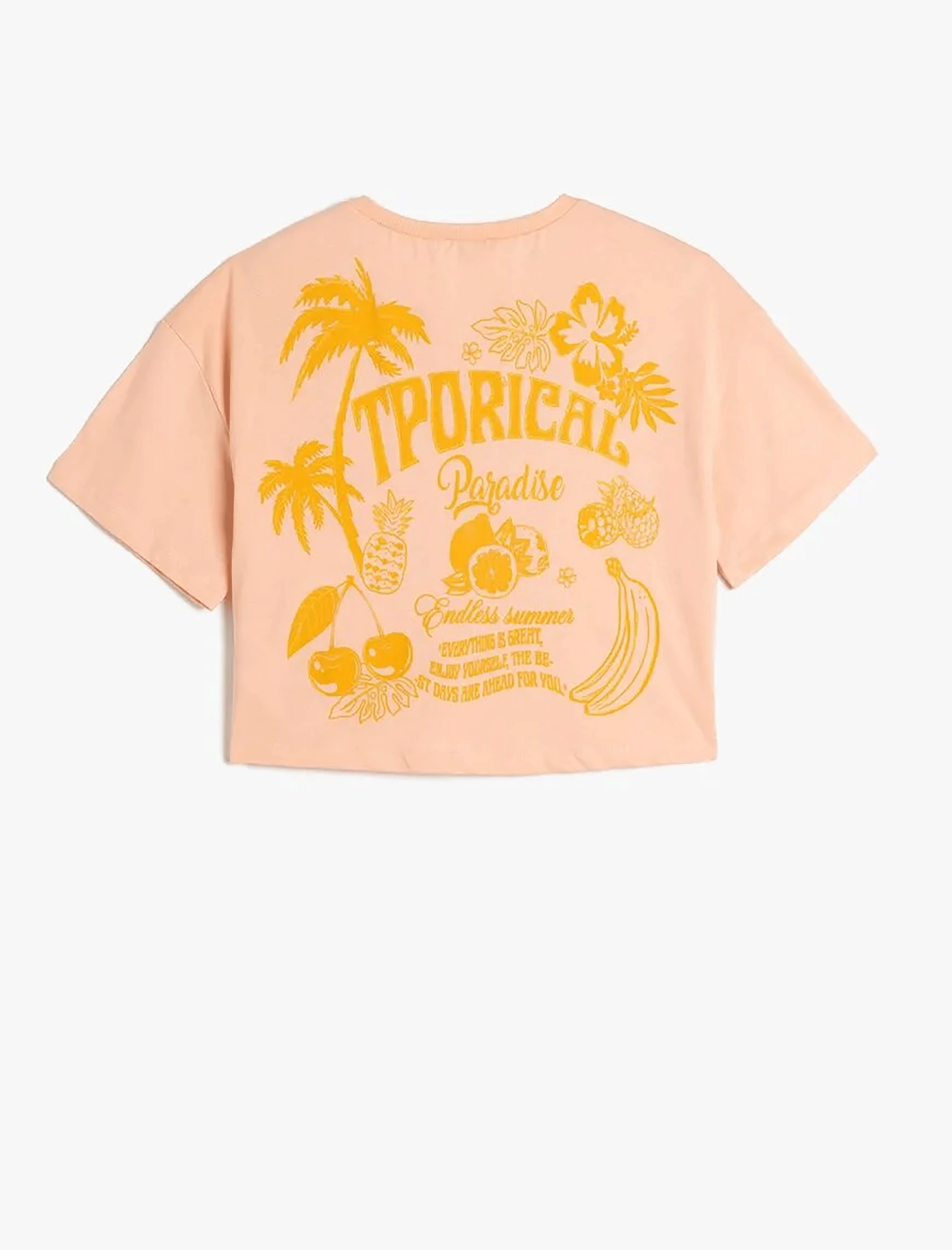 تی شرت طرح دار دخترانه کوتون Koton کد 5SKG10144AK