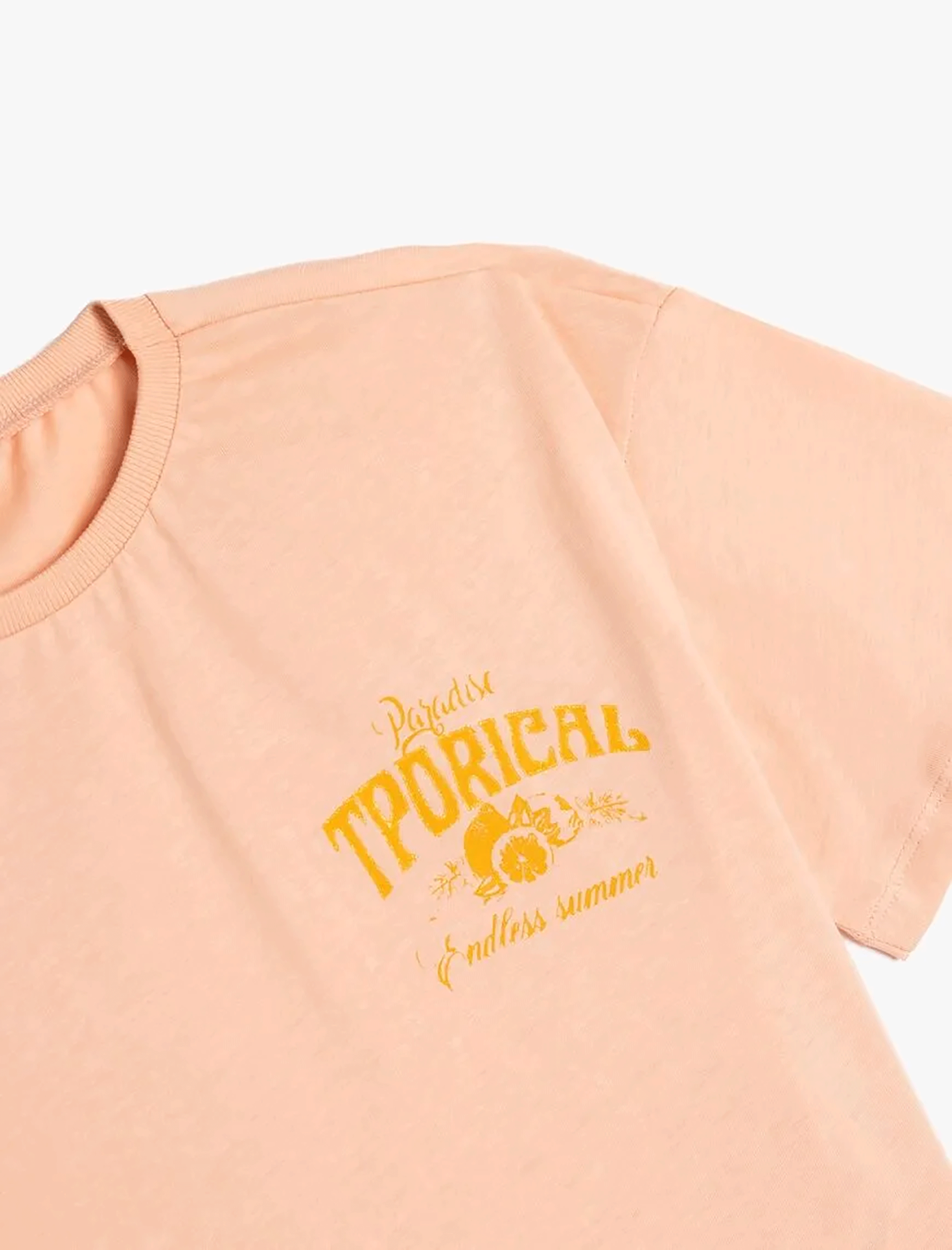 تی شرت طرح دار دخترانه کوتون Koton کد 5SKG10144AK