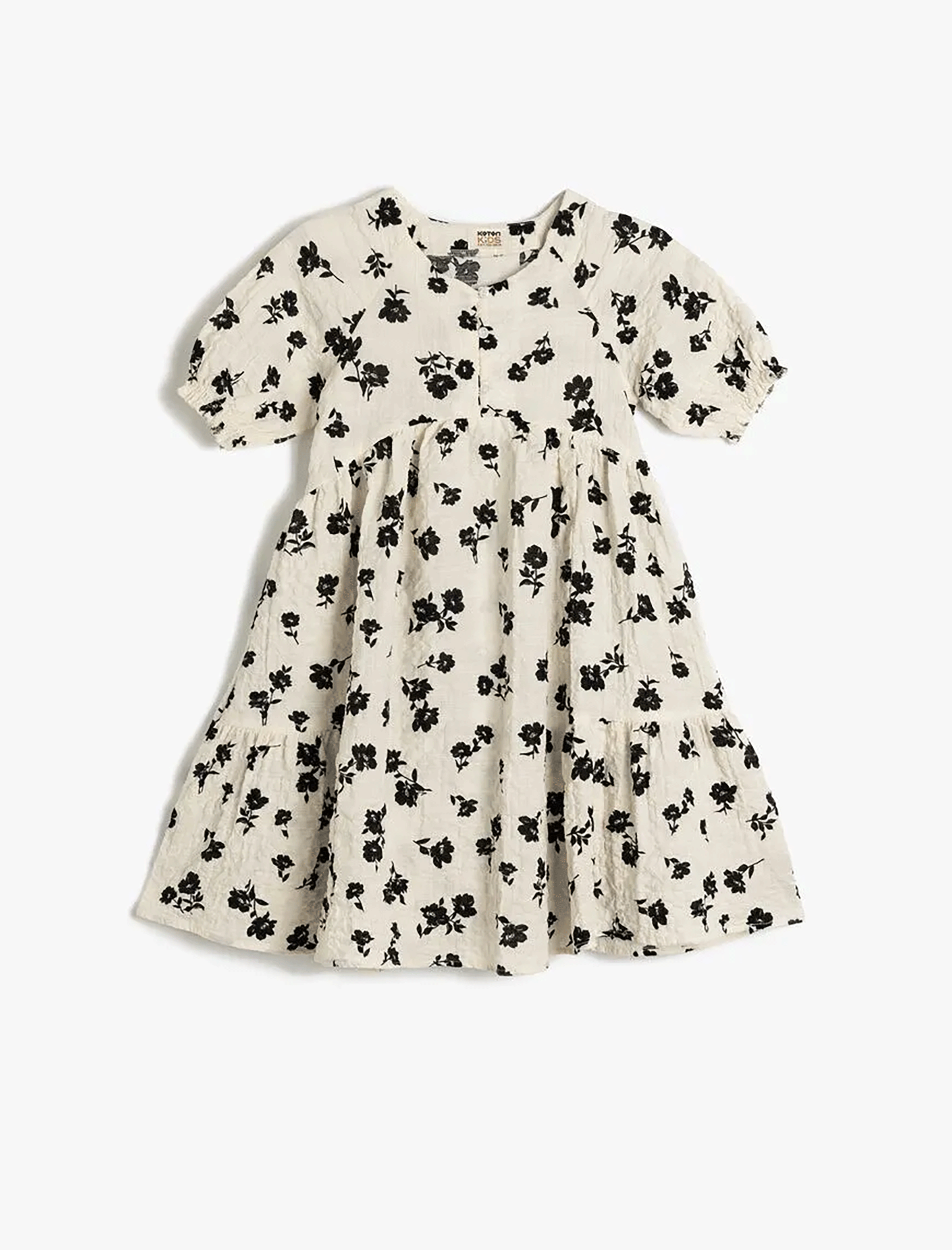 پیراهن طرح دار دخترانه کوتون Koton کد 5SKG80014AW