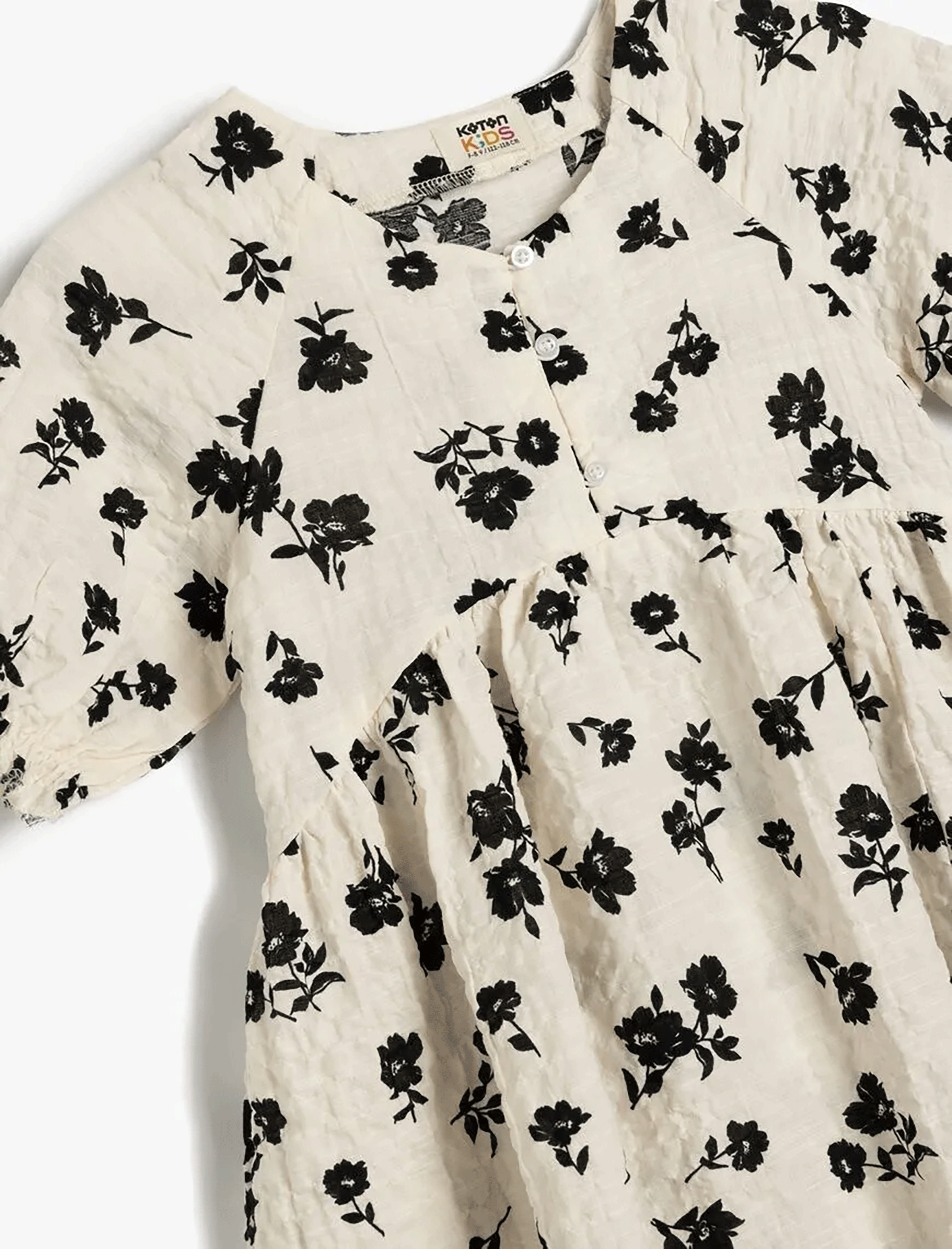 پیراهن طرح دار دخترانه کوتون Koton کد 5SKG80014AW