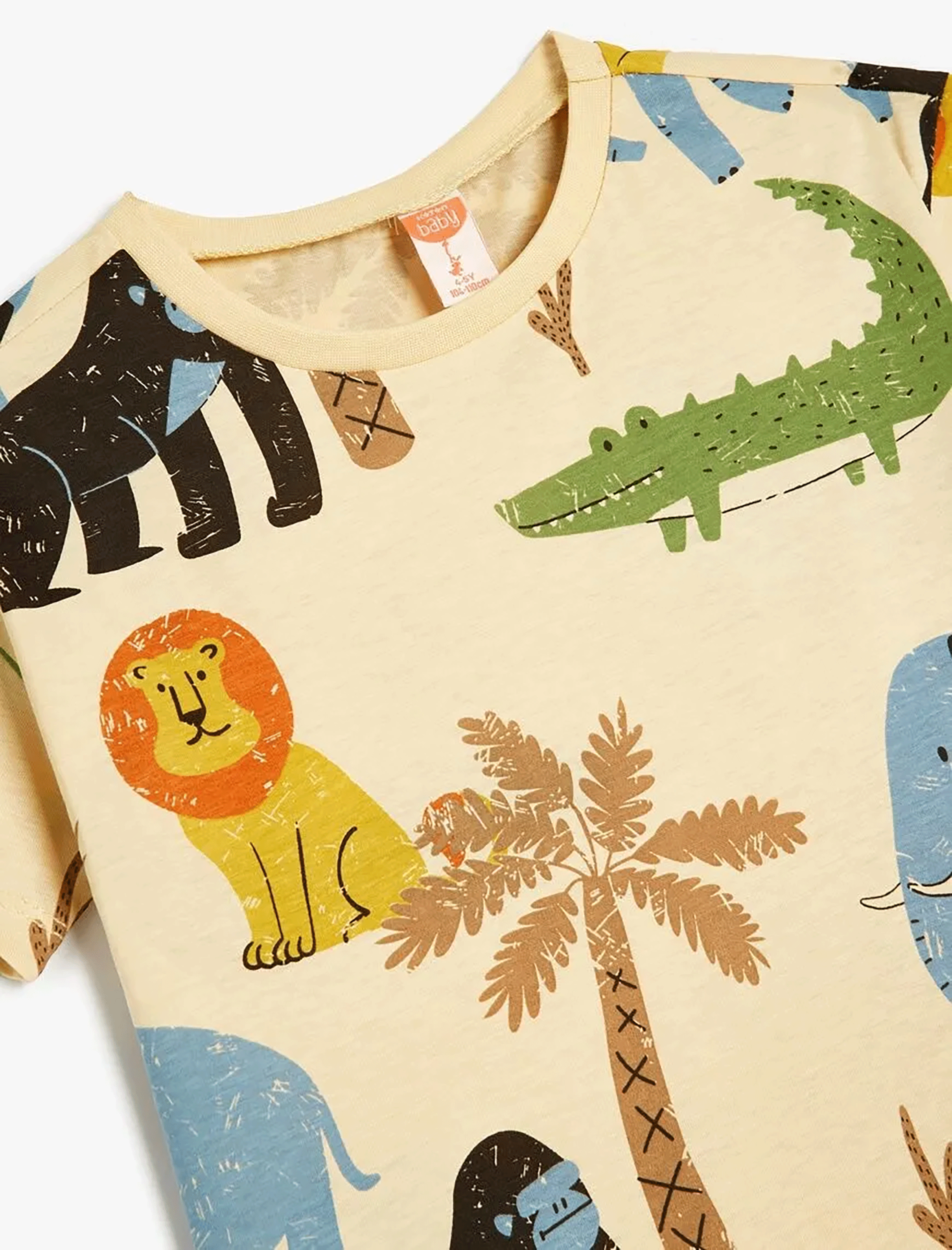 تی شرت طرح دار نوزاد پسر کوتون Koton کد 5SMB10040TK