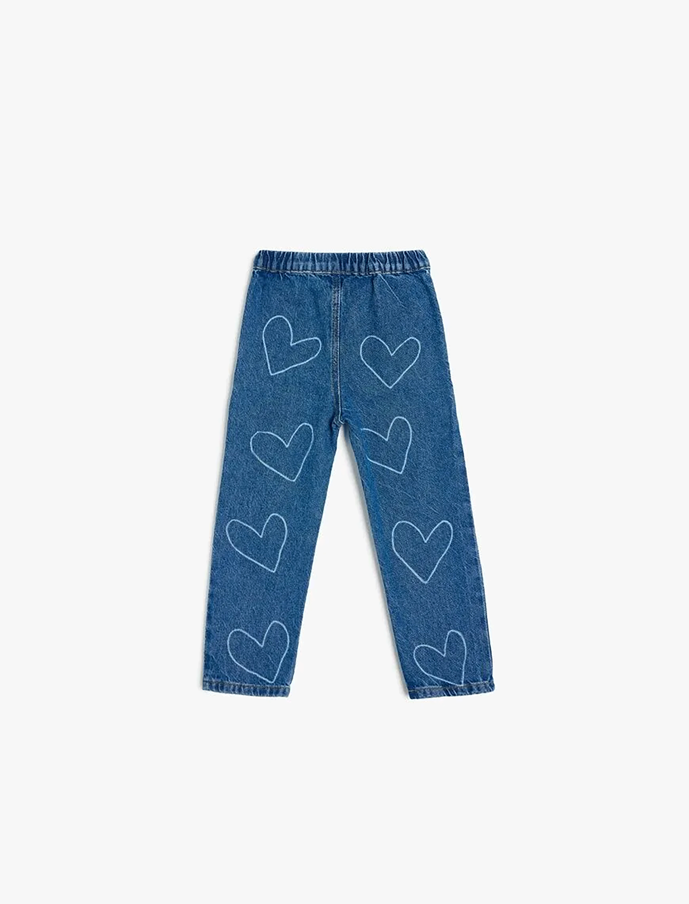 شلوار جین طرح دار نوزاد دختر کوتون Koton کد 5SMG40008AD