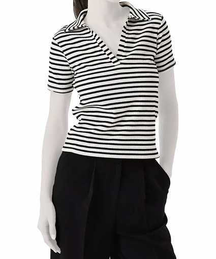 پولوشرت  طرح دار زنانه کوتون Koton کد 5SAK50038EK