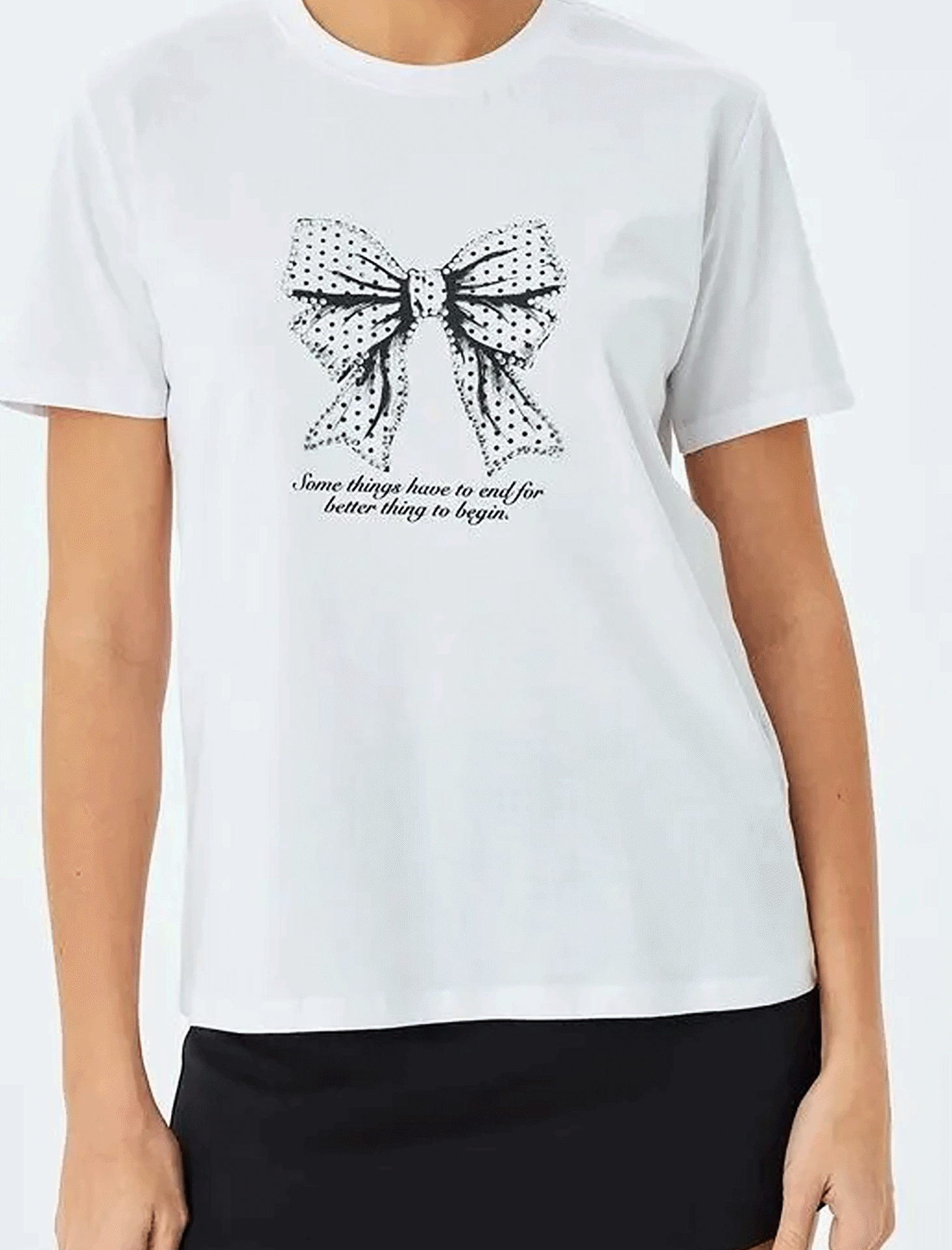 تی شرت طرح دار زنانه کوتون Koton کد 5SAK50092EK