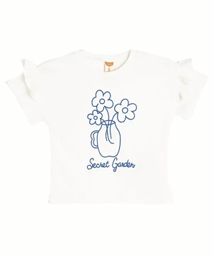 تی شرت طرح دار نوزاد دختر کوتون Koton کد 5SMG10040AK