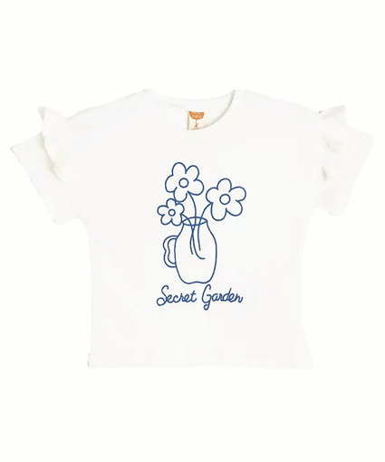 تی شرت طرح دار نوزاد دختر کوتون Koton کد 5SMG10040AK