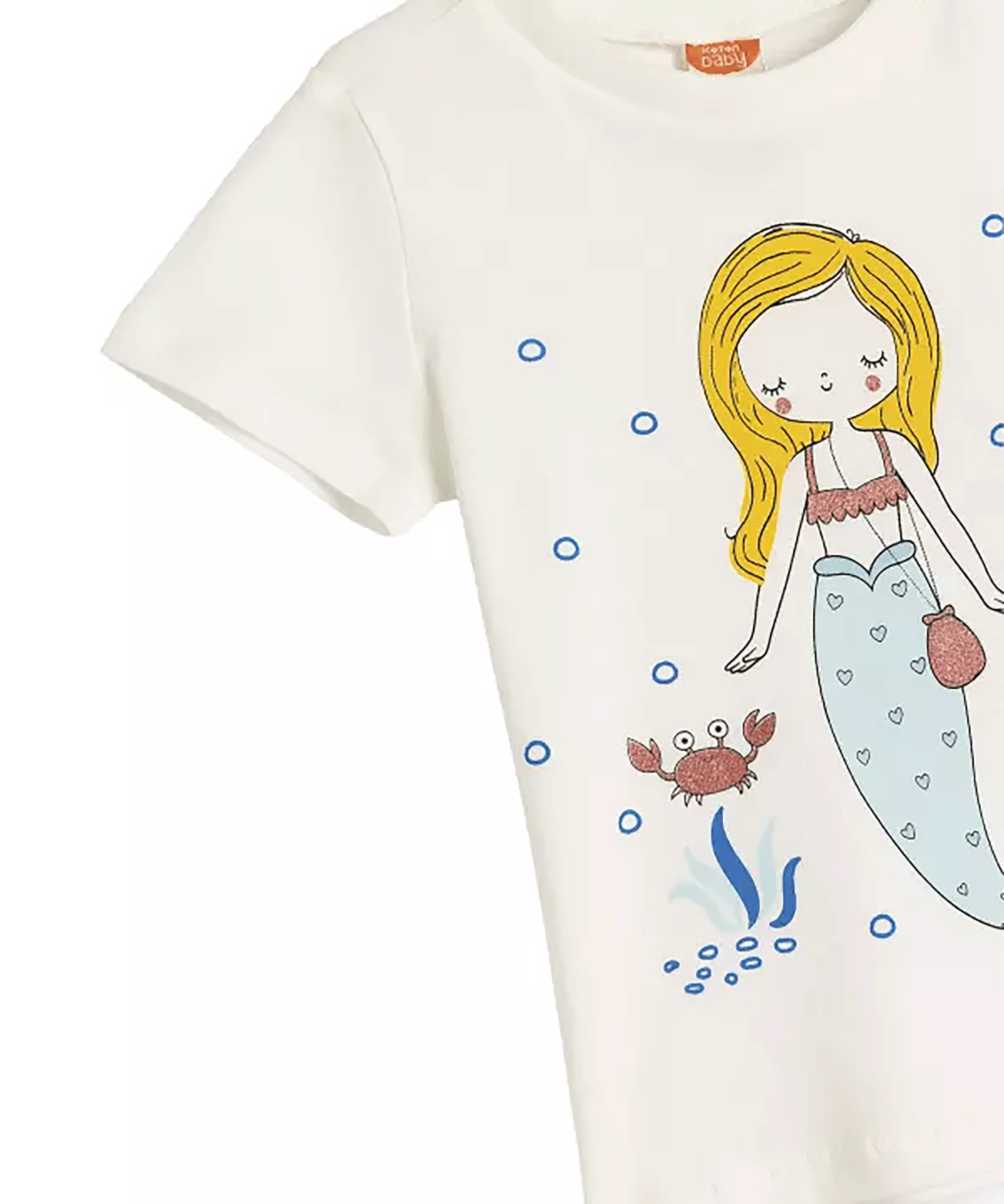 تی شرت طرح دار نوزاد دختر کوتون Koton کد 5SMG10022AK