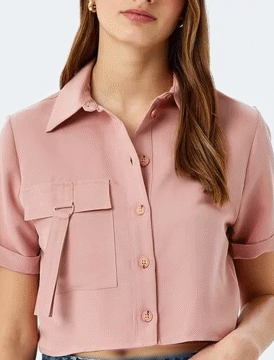 کراپ تی شرت زنانه کوتون Koton کد 5SAK60261PW