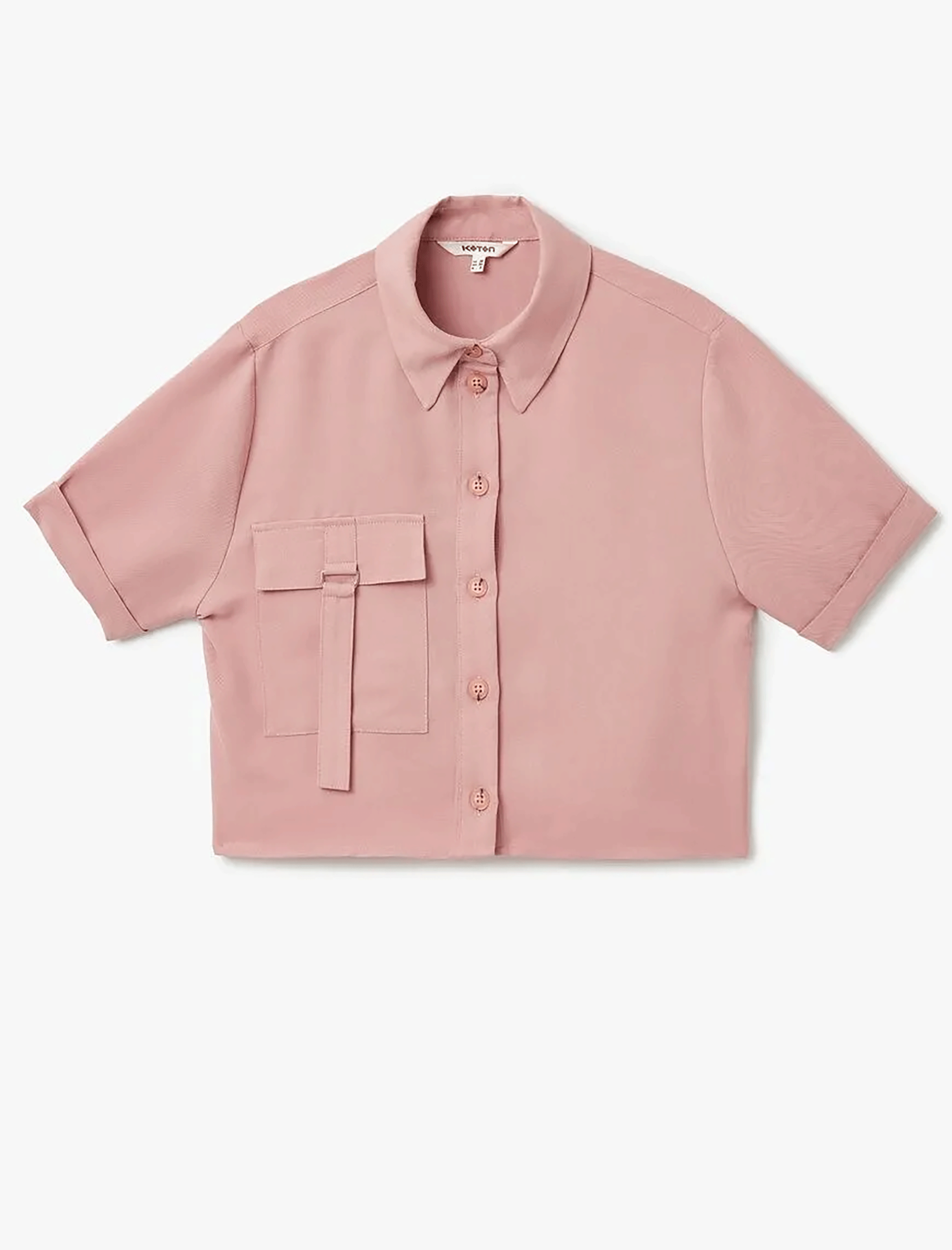 کراپ تی شرت زنانه کوتون Koton کد 5SAK60261PW