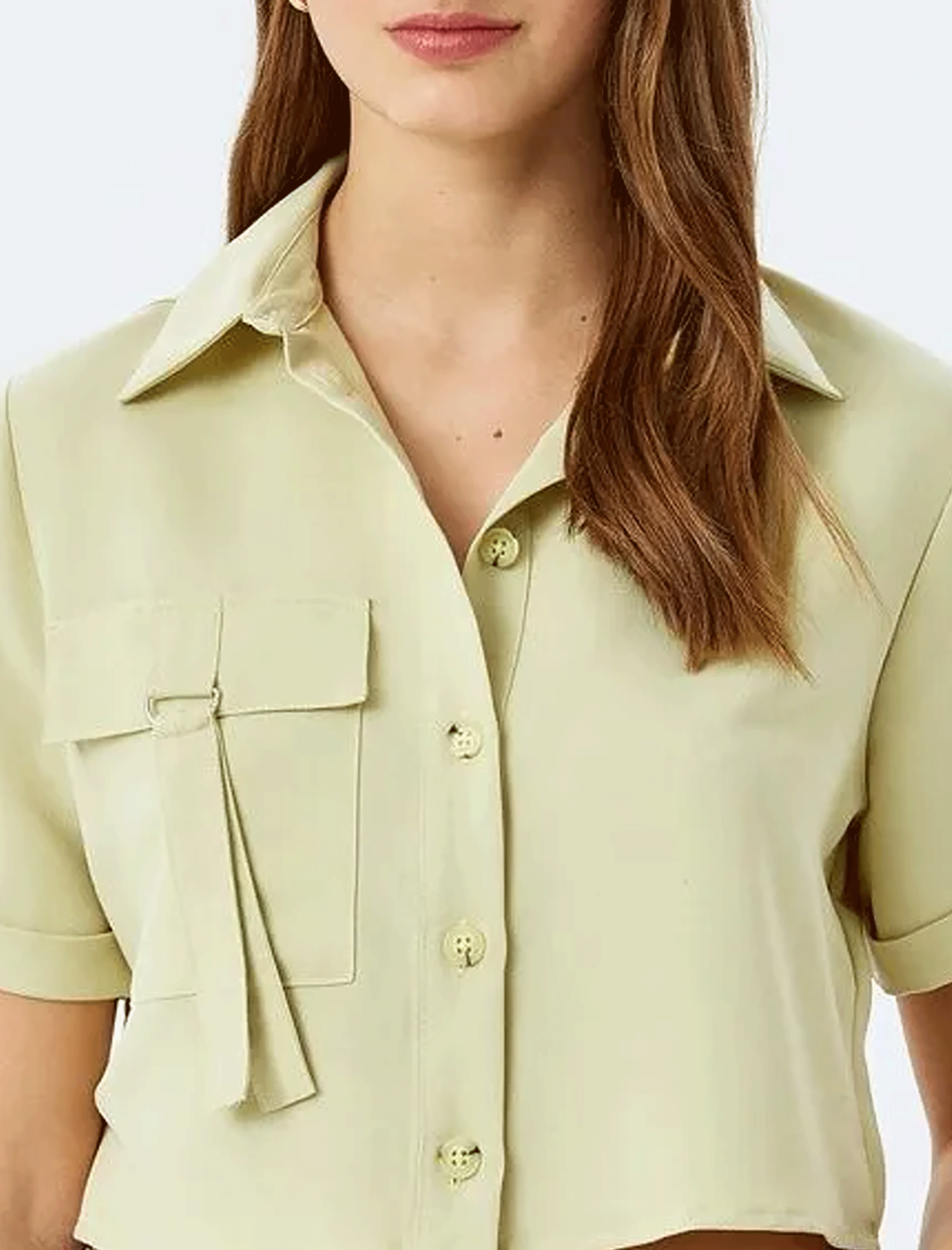 کراپ تی شرت زنانه کوتون Koton کد 5SAK60261PW