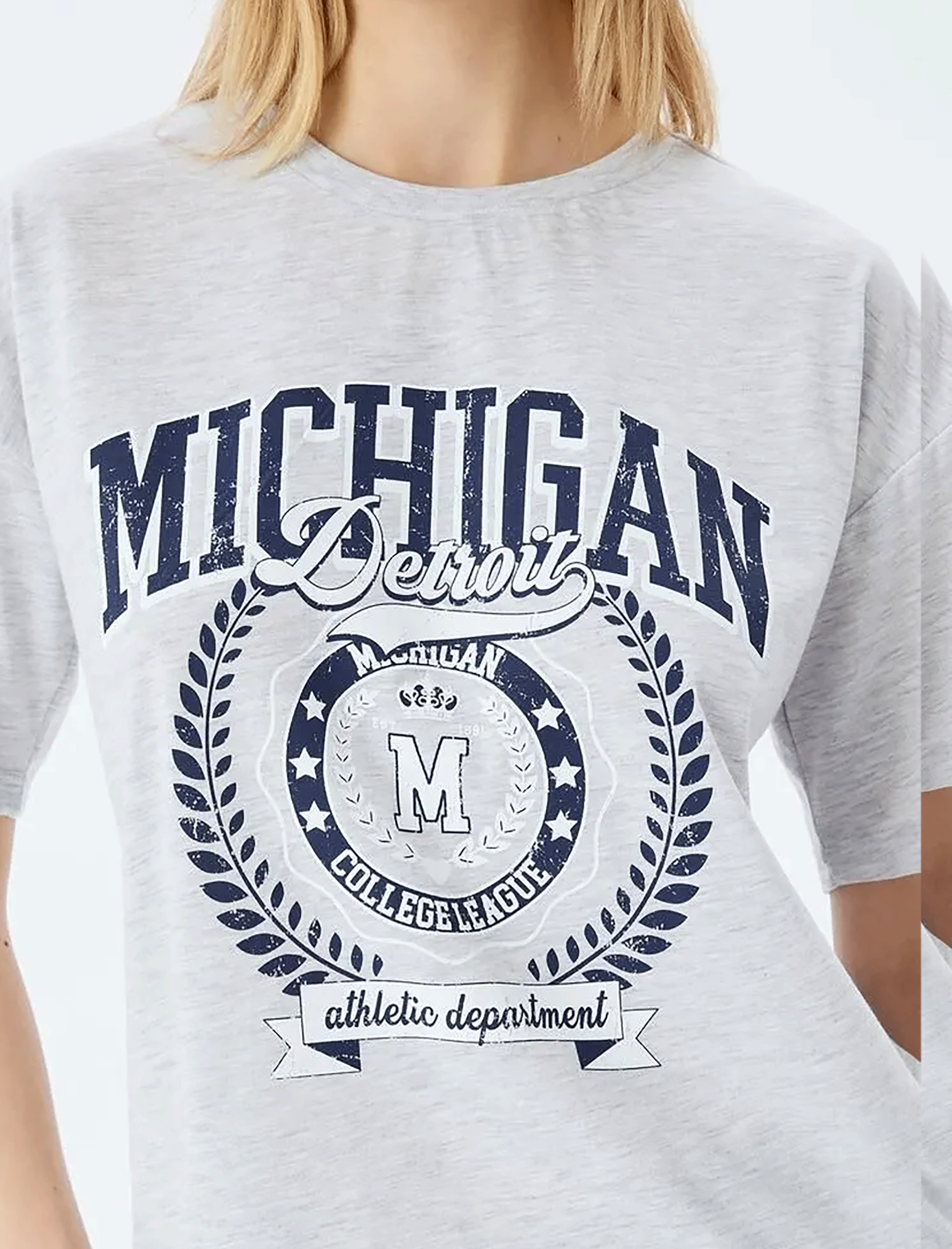 تی شرت طرح دار زنانه کوتون Koton کد 5SAL10033IK