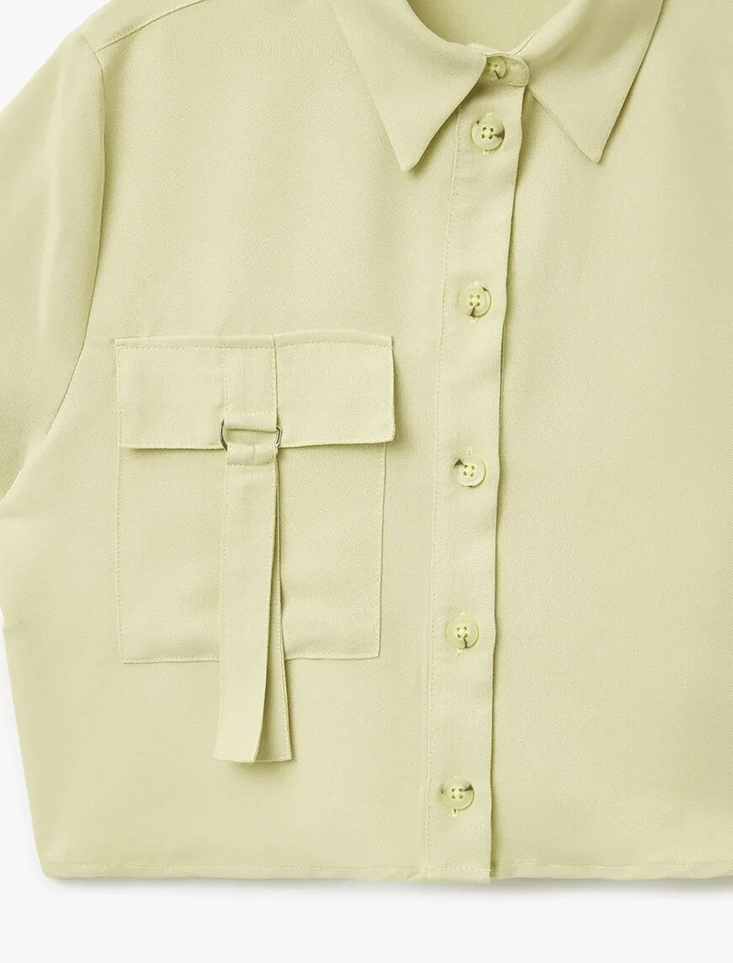 کراپ تی شرت زنانه کوتون Koton کد 5SAK60261PW