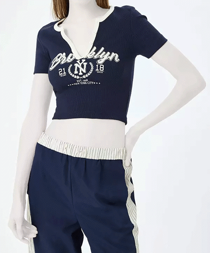 تی شرت طرح دار زنانه کوتون Koton کد 5SAL10216IK