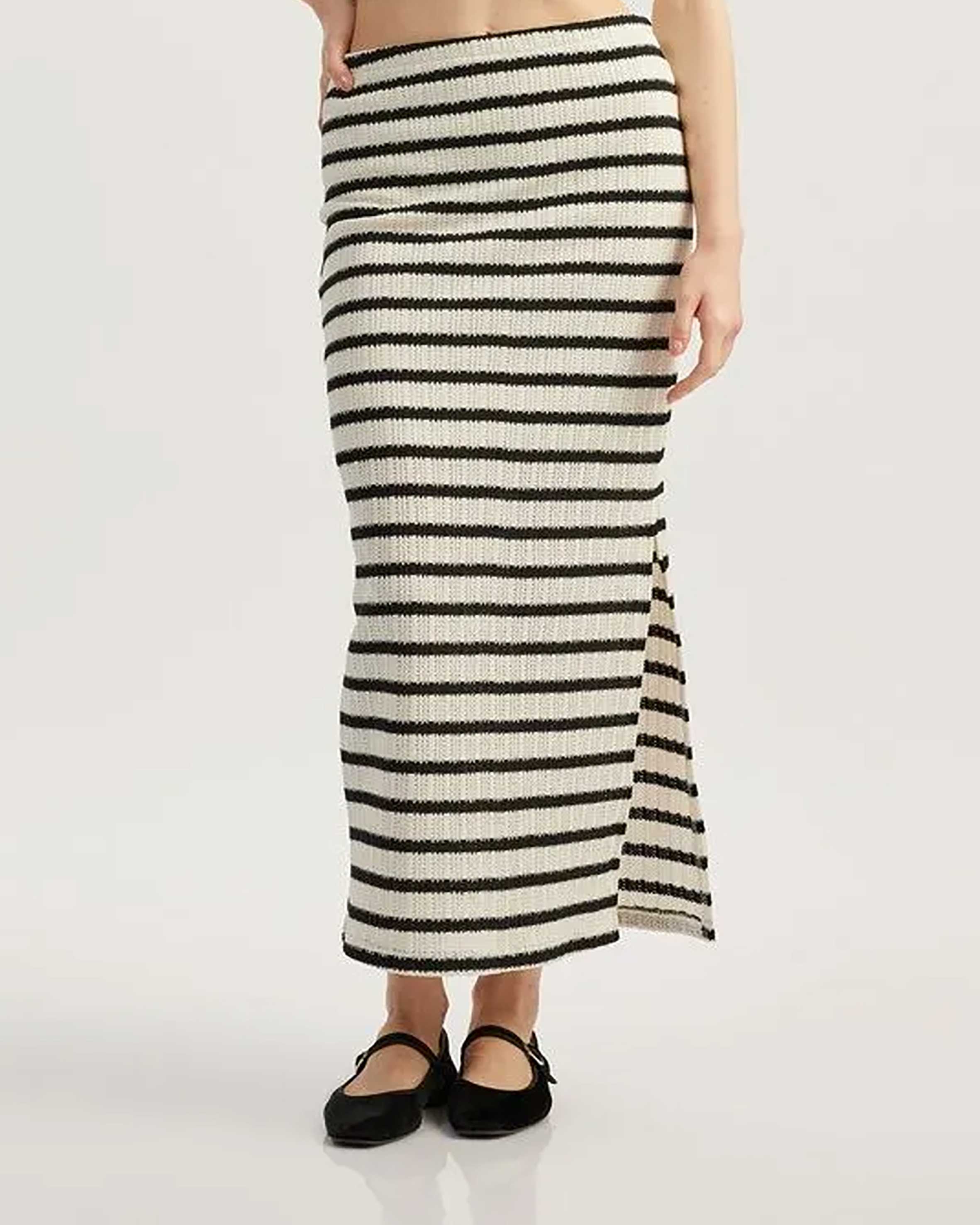 دامن راه راه زنانه کوتون Koton کد 5SAL70017IK