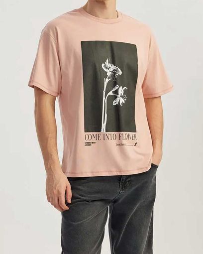 تی شرت طرح دار مردانه کوتون Koton کد 5SAM10139HK