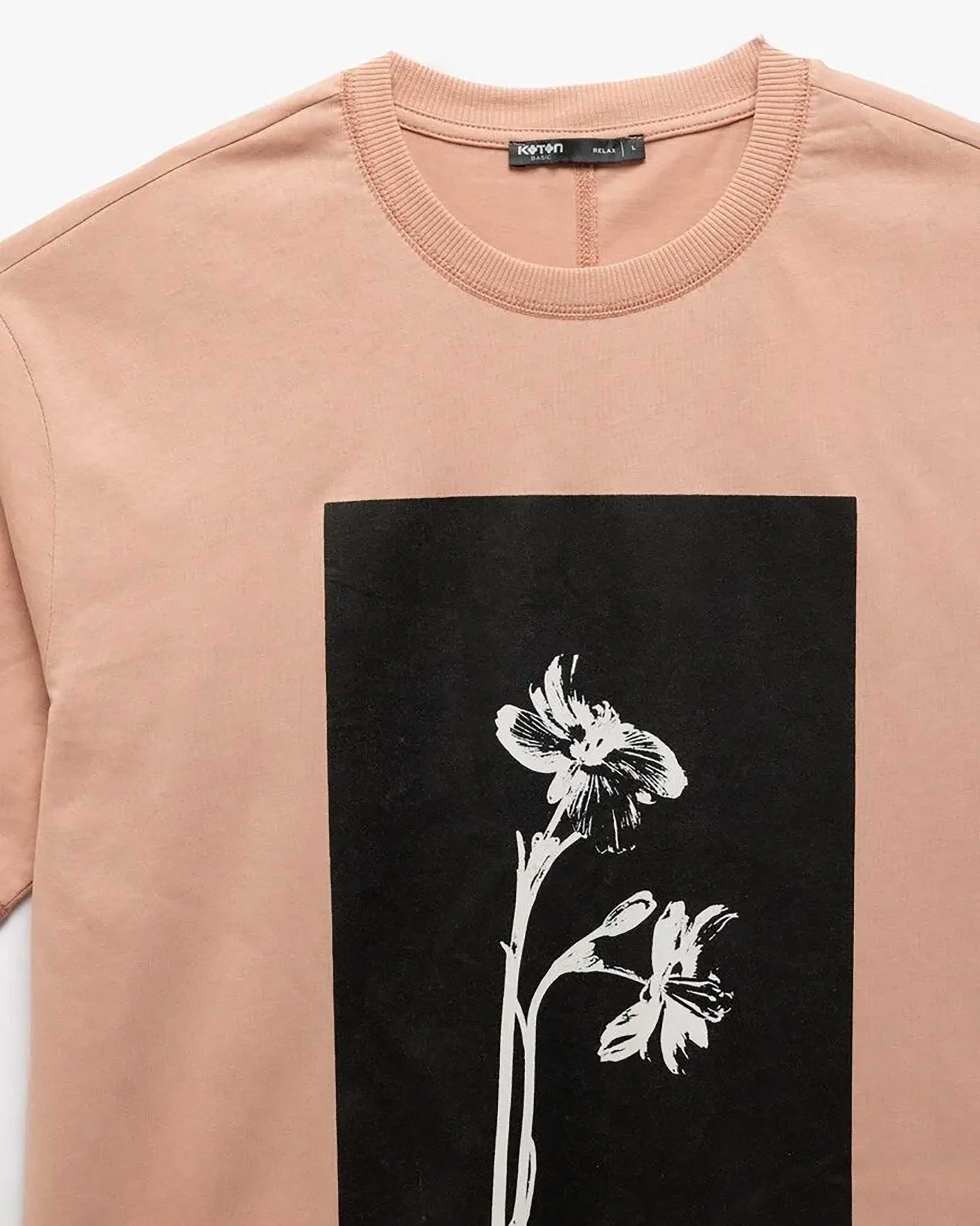 تی شرت طرح دار مردانه کوتون Koton کد 5SAM10139HK