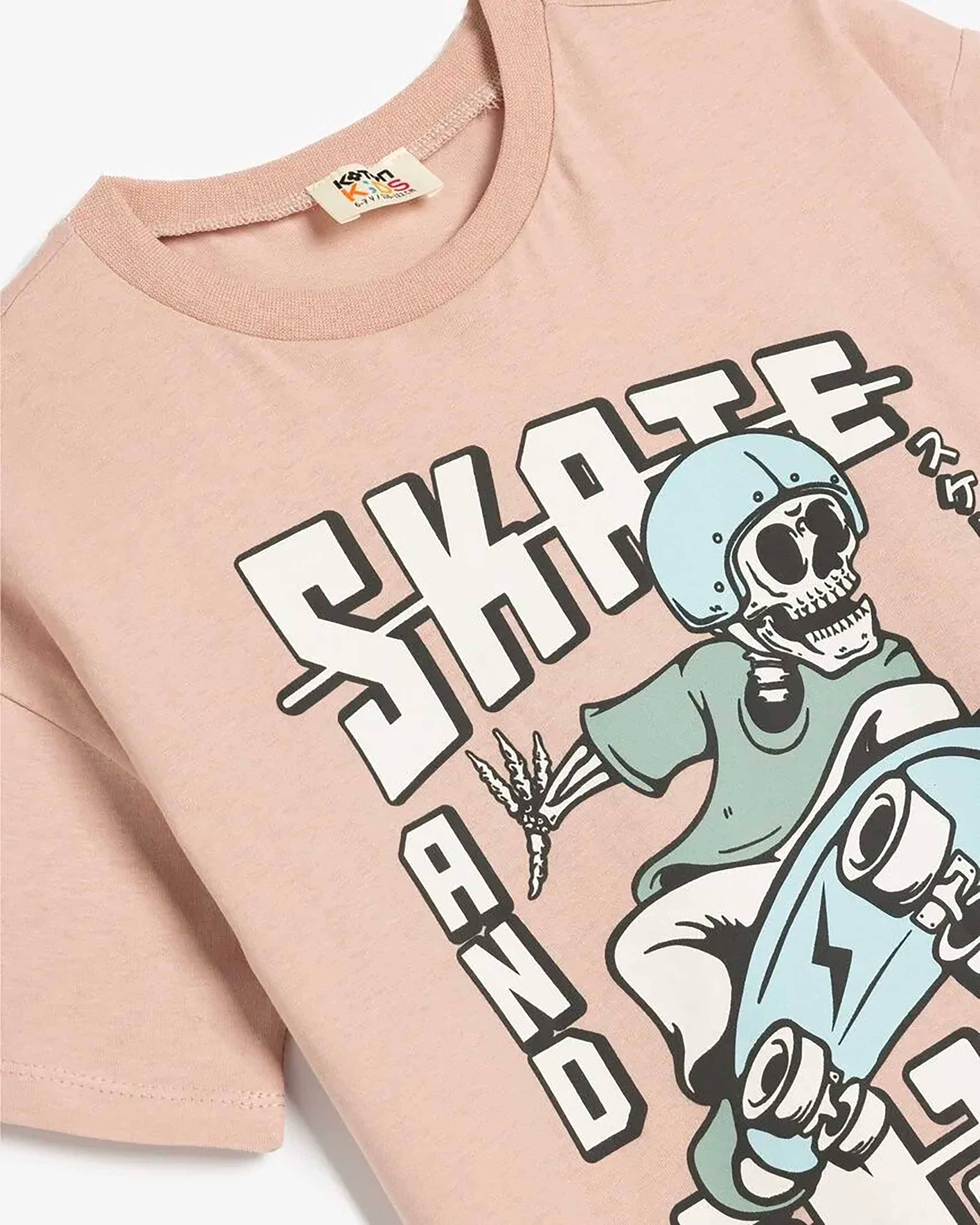 تی شرت طرح دار پسرانه کوتون Koton کد 5SKB10044TK