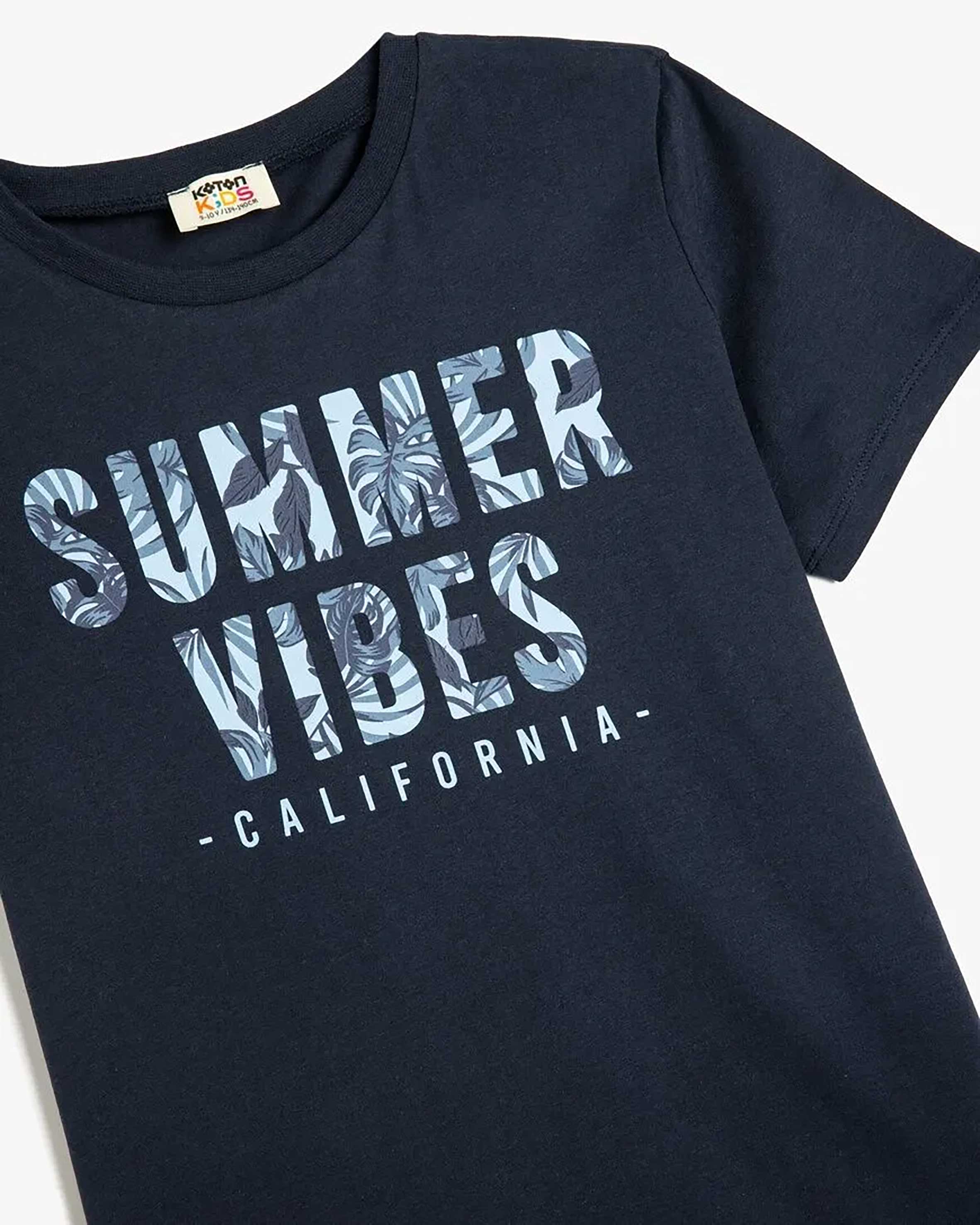 تی شرت طرح دار پسرانه کوتون Koton کد 5SKB10051TK